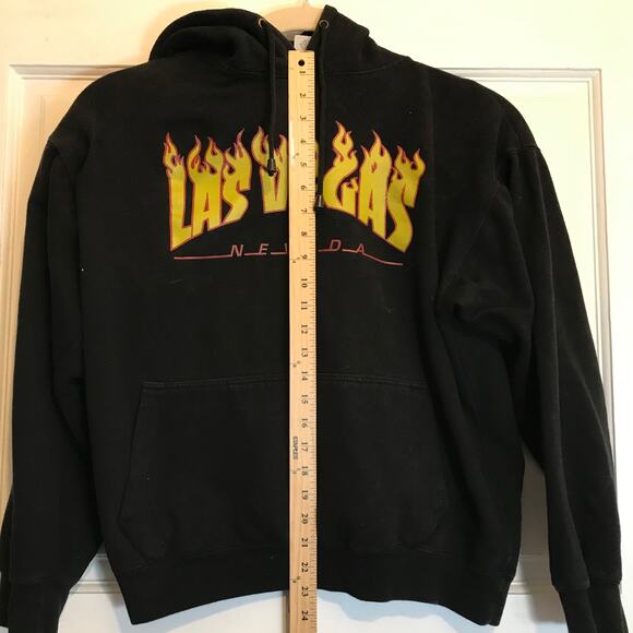 ESY Surf CO Hoodie  Sweatshirt Men's L Black Los Vegas Graphic - Picture 8 of 10